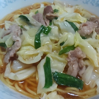 肉野菜炒めラーメン＊